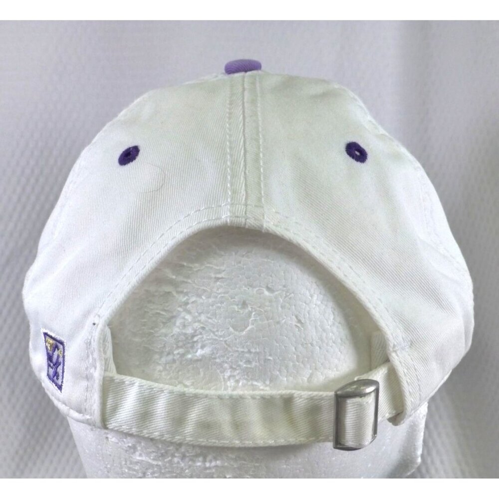 WCU Pride Of The Mountains White Baseball Hat Adjustable Strap Purple Embroidery - Picture 4 of 8